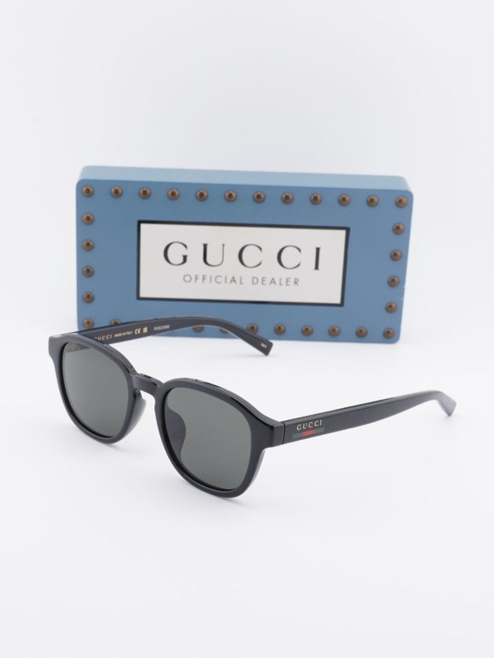 Gucci GG2109SK 001 Square Sunglasses - Black / Grey